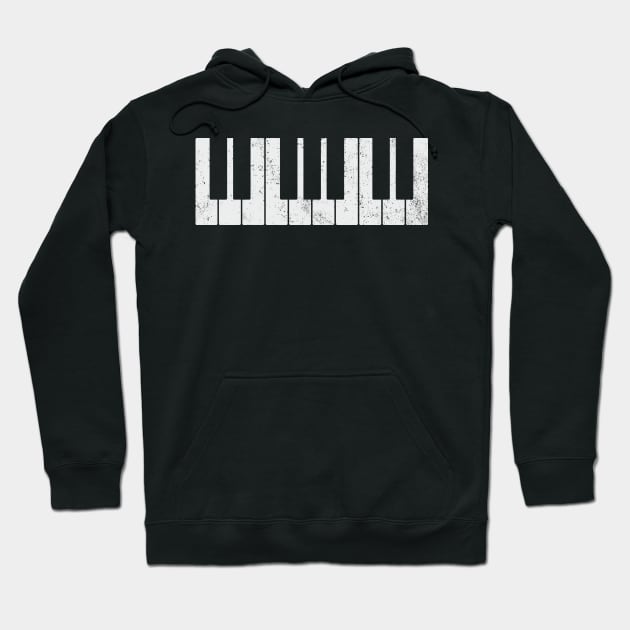 Piano Pianist Keyboard Hoodie by KAWAIITEE